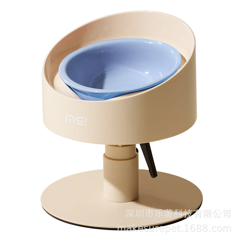 Mochi Sunflower Cat Bowl Ceramic Neck-Support réglable pour les animaux de compagnie