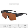 Lunettes de soleil à vélo colorées avec un boîtier
