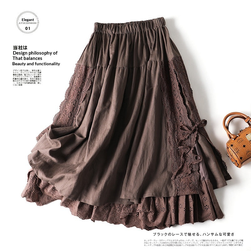 Jupe en dentelle de style japonais