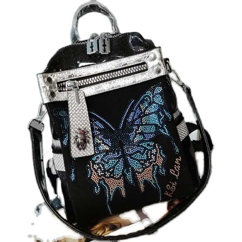 Delicate Strass Personality Sac à épaule papillon