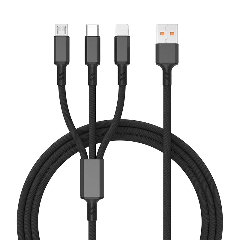 Chargeur de câble de téléphone cellulaire cordon pour type C Micro USB 3 en 1