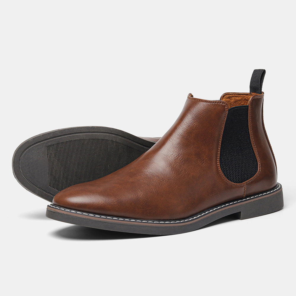 Bottes pour hommes Chelsea Formal High-top British Casual Single