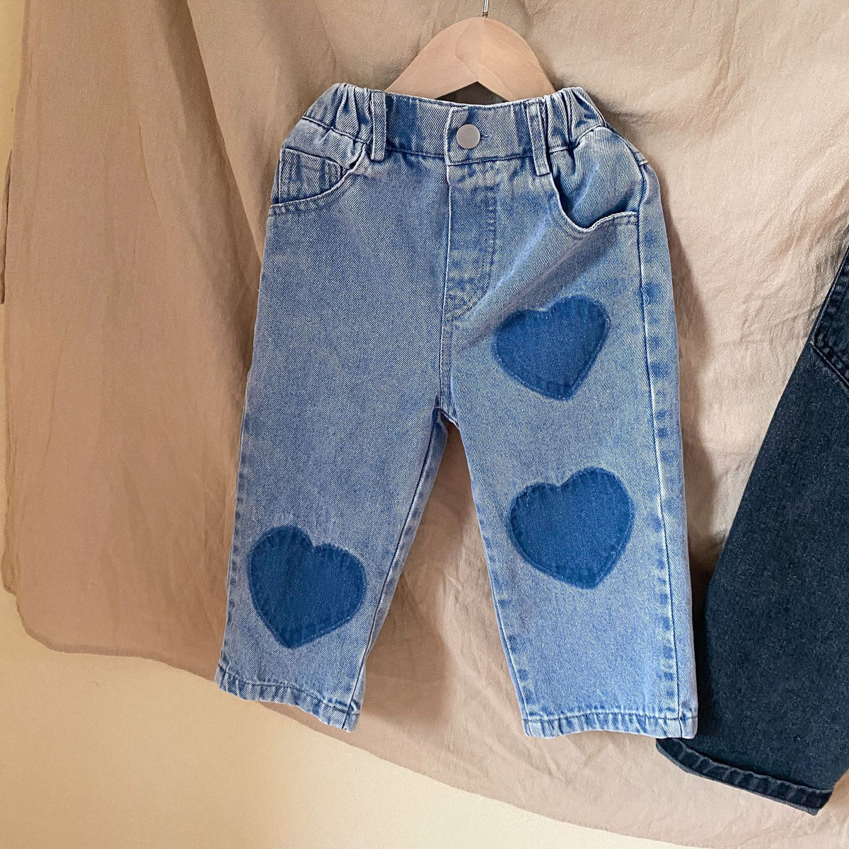 Enfants Jeans doux Pantalon droit Casual