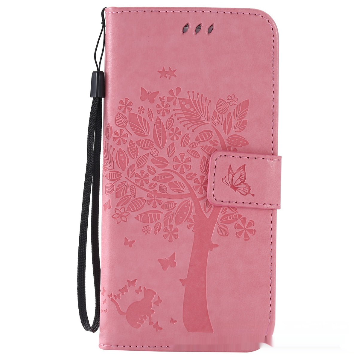 S23 Boite de téléphone mobile pour chat et arbre