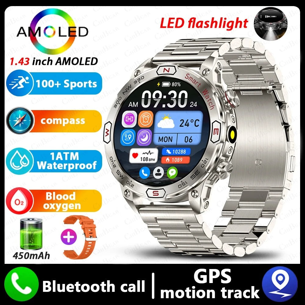 Smart Watch écran HD AMLOED Bluetooth appelant Sports Watch