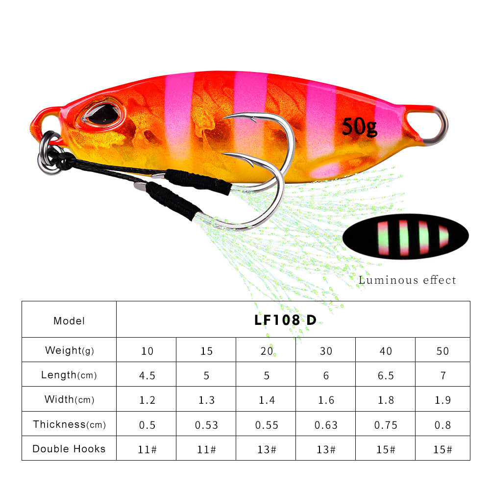 10-couleur à laminage lent plaque de pêche Lure Simulation Fausse Fait Équipement de pêche