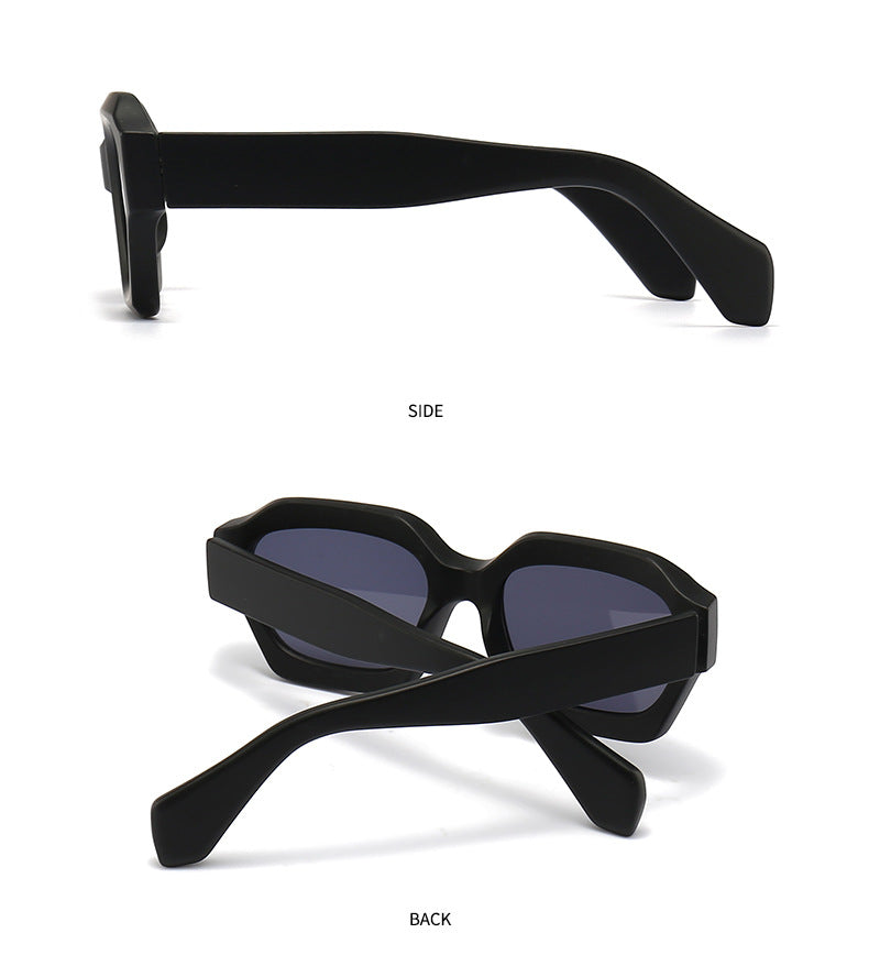 Lunettes de soleil européennes et américaines Irrégulier Polygon Trend Street Snap Modern Charm Retro Su