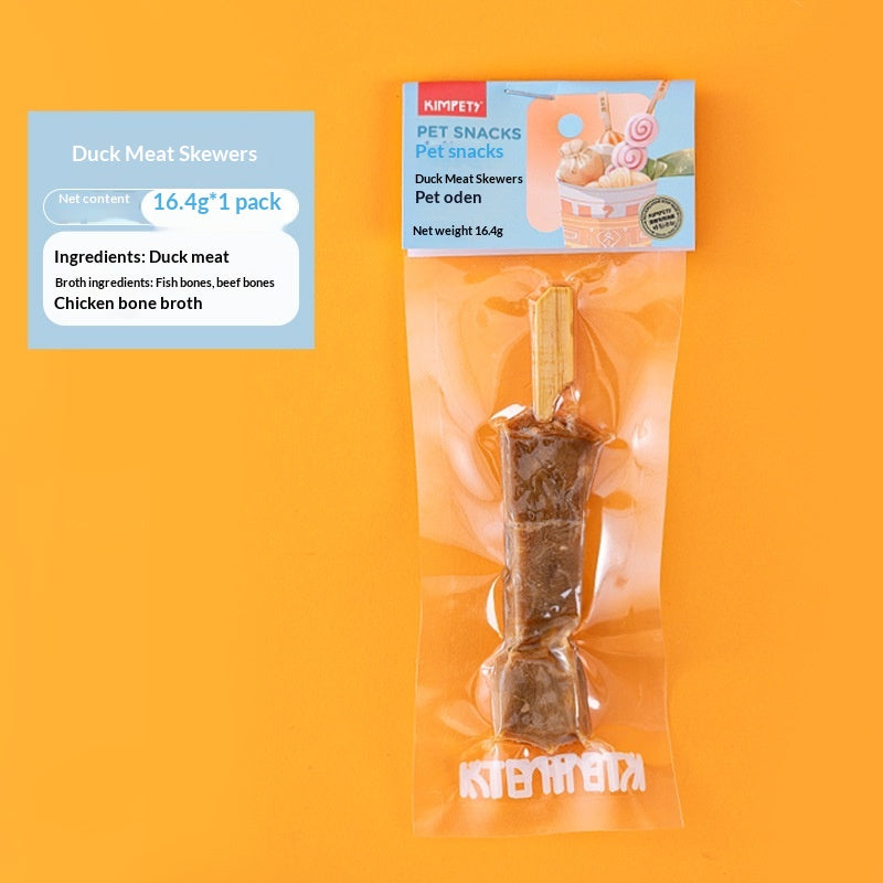 Animaux de compagnie traite les brochettes séchées de viande Oden Sticks