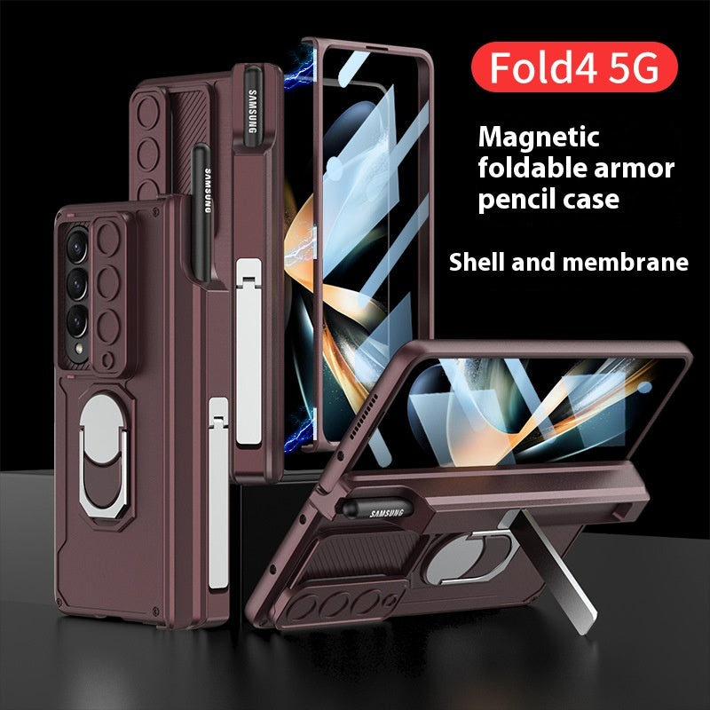 Coffret de protection magnétique pour boîtier de téléphone à charnière pliante