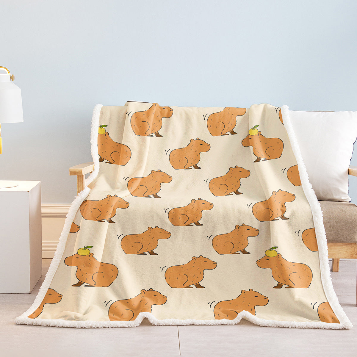 Cadeau de couverture Capybara pour les filles Garçons Enfants Animaux Lovers Soft Blankets Coupes Capybara Coz