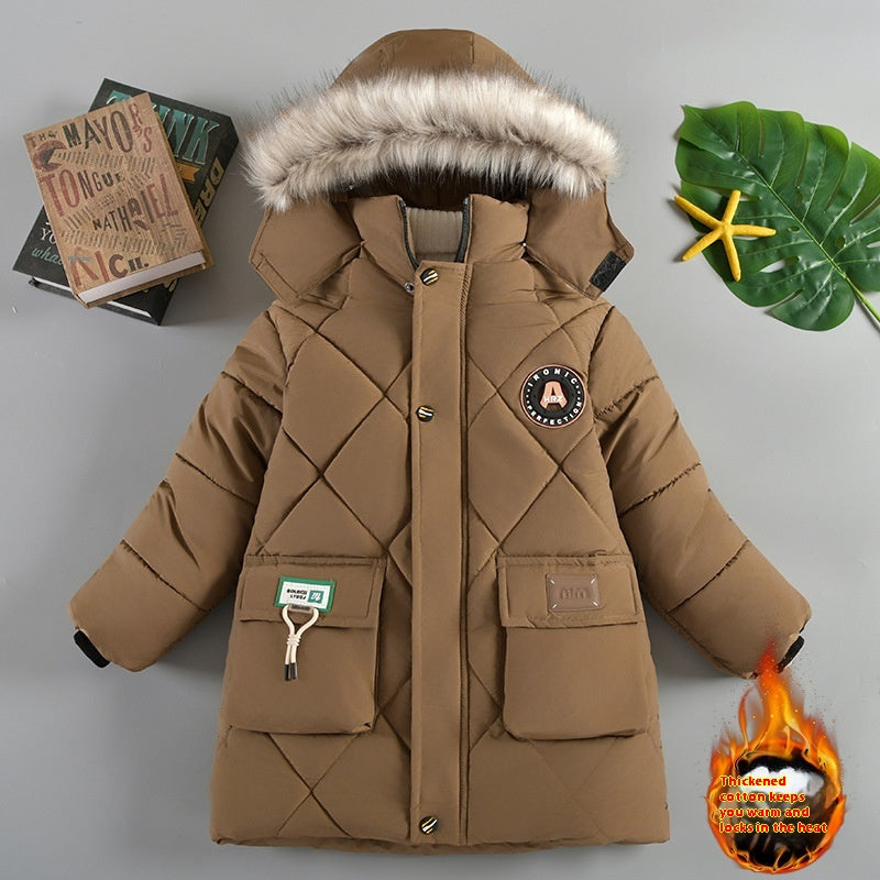Veste en coton rembourrée épaisse pour les garçons
