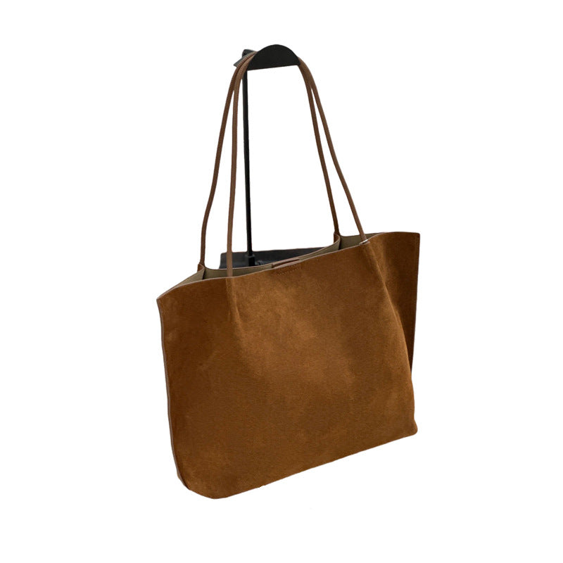 Sac en cuir mat minimaliste d'automne-hiver personnalisé