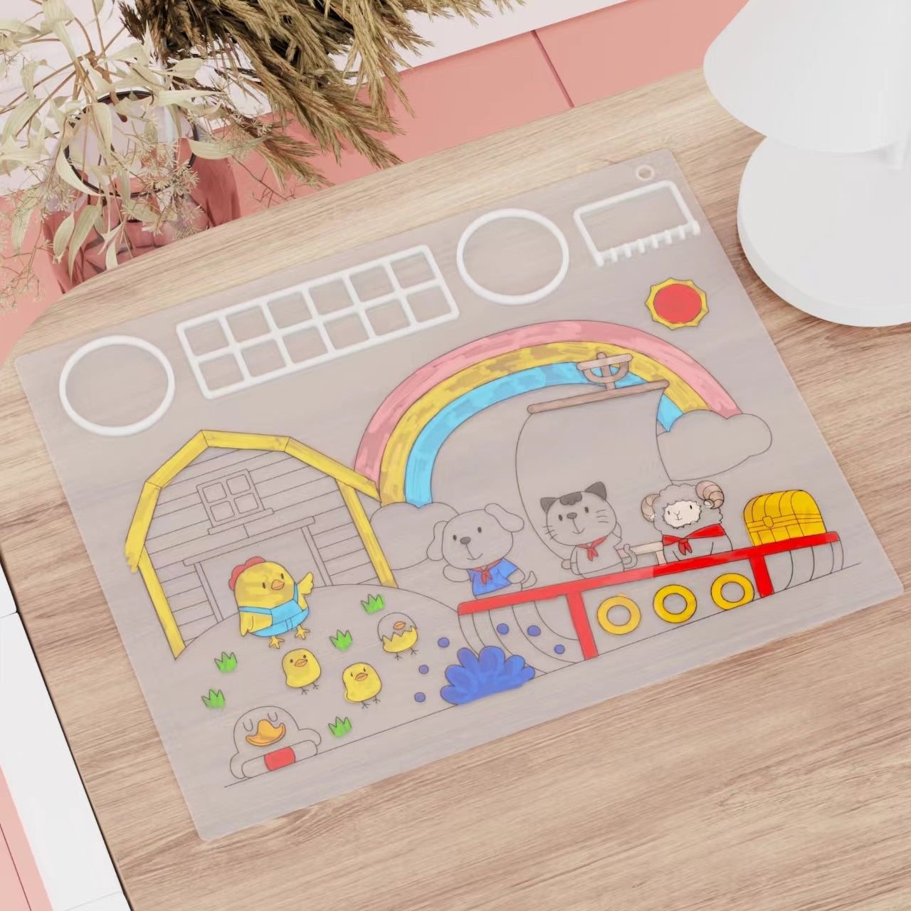 Silicone Double Bol Peinture Graffiti Tapis de peinture à l'huile
