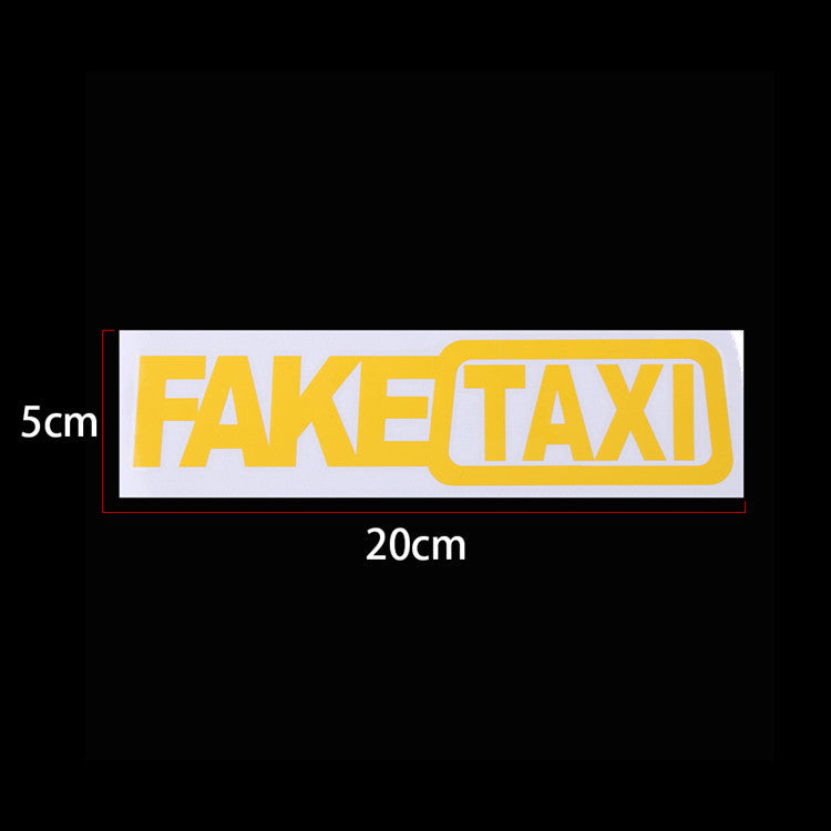 Faux taxi Drifting signe drôle auto Sticker
