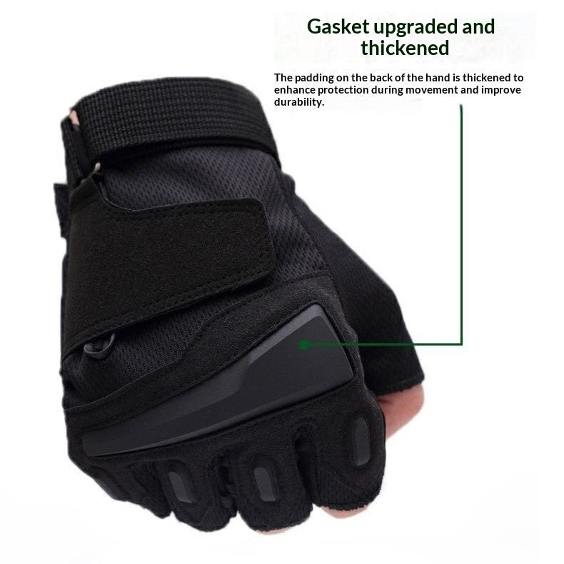 Style étudiant Gants à moitié doigt pour les hommes fitness en plein air et conception sans doigt de vélo