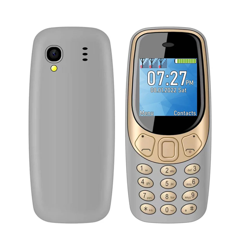 Double Cartouche MP3 Lecteur Multifonctionnel Mini Téléphone
