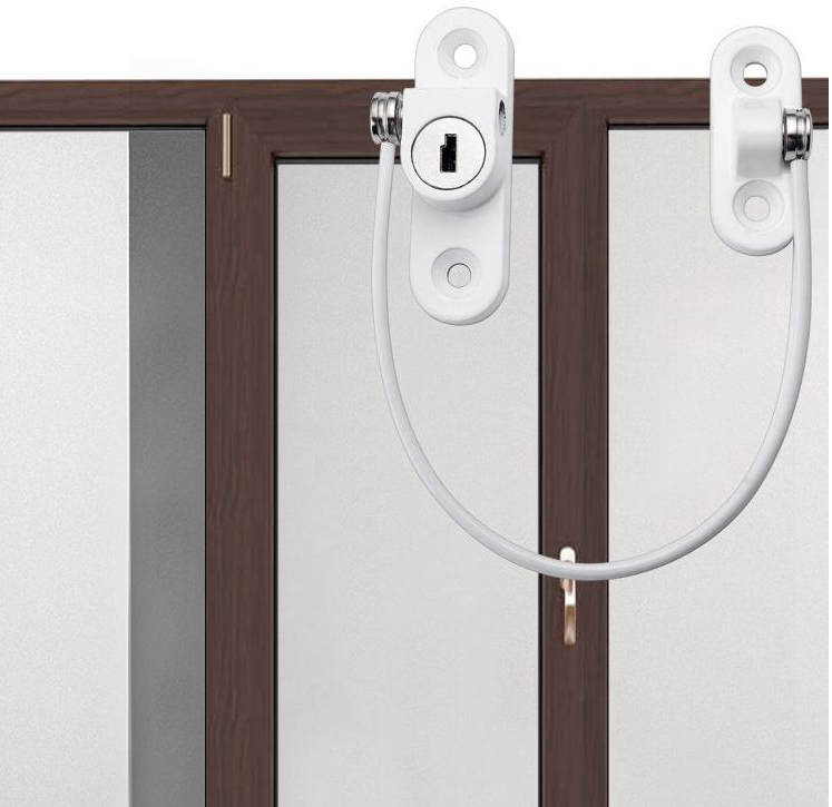 Fenêtre Sécurité Chaîne Verrouillage Fenêtre Cable Lock Restricteur Multifonctionnel Fenêtre Verrouillage Porte S