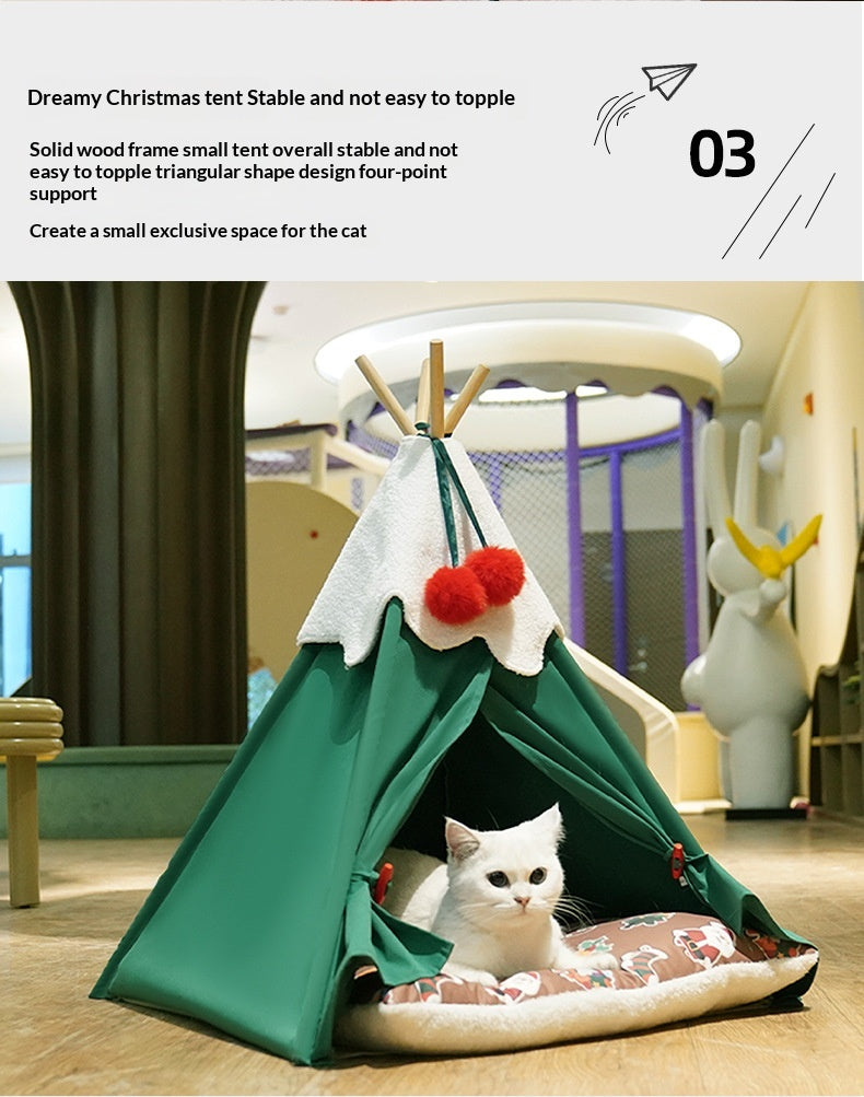 Lit pour animaux de Noël