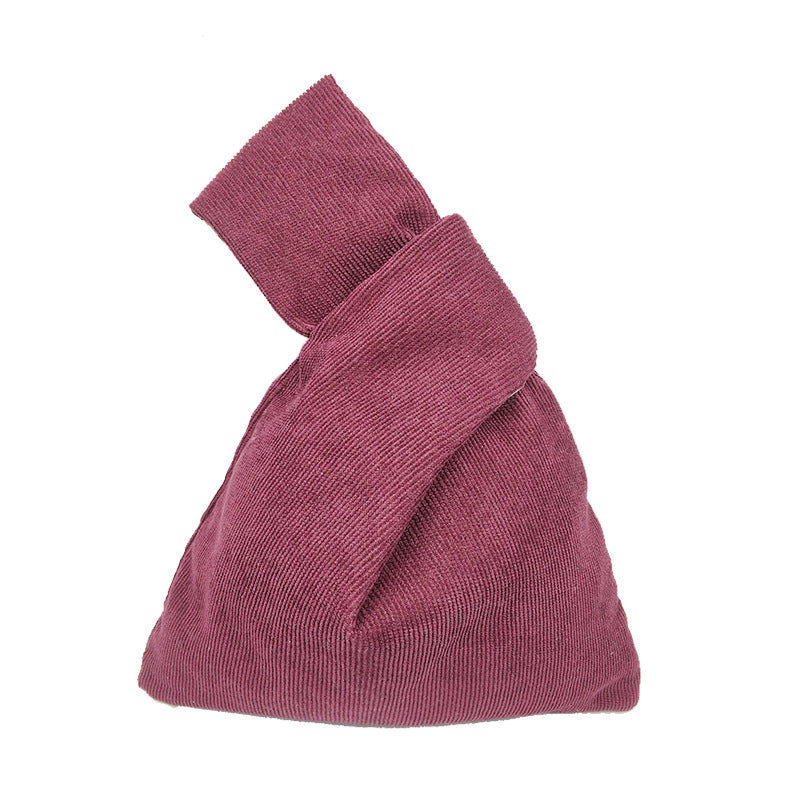 Tissu de style japonais Mini Corduroy Wrist Bag