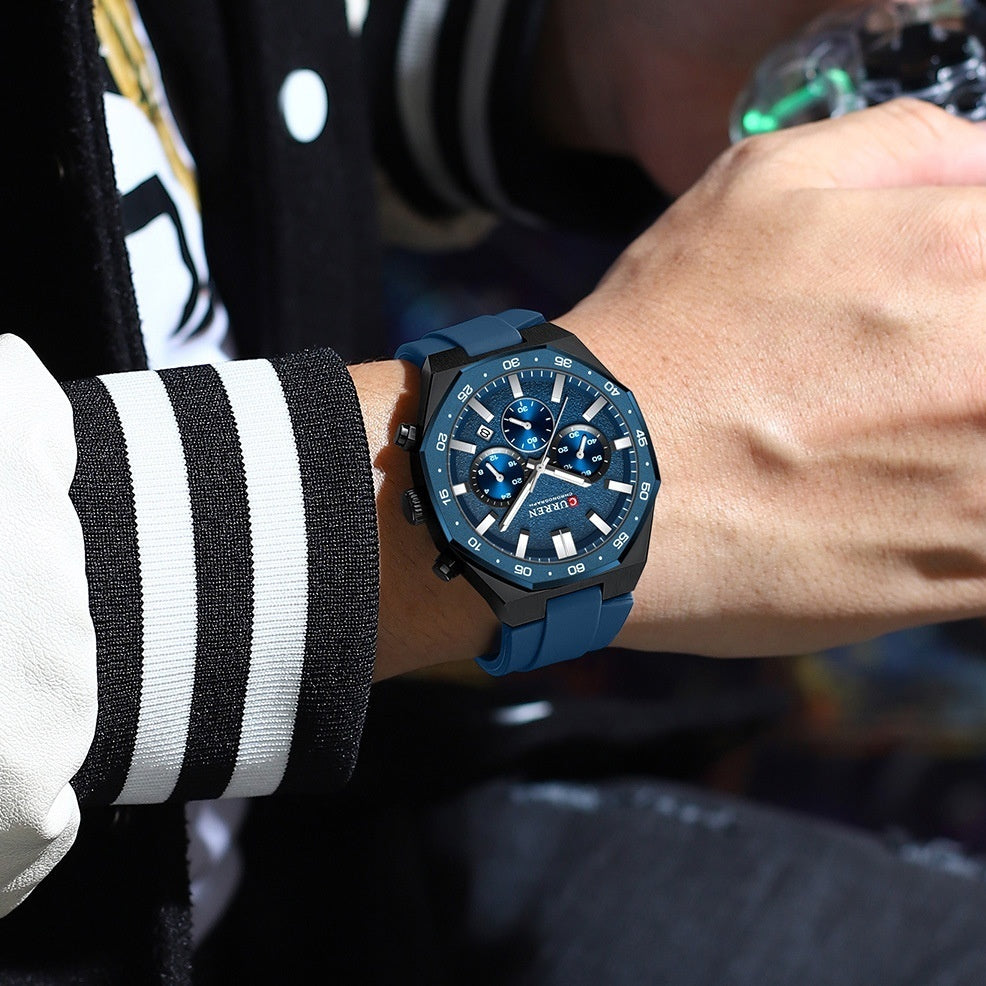 Waterproof Six-Hand Men's Watch Calendar