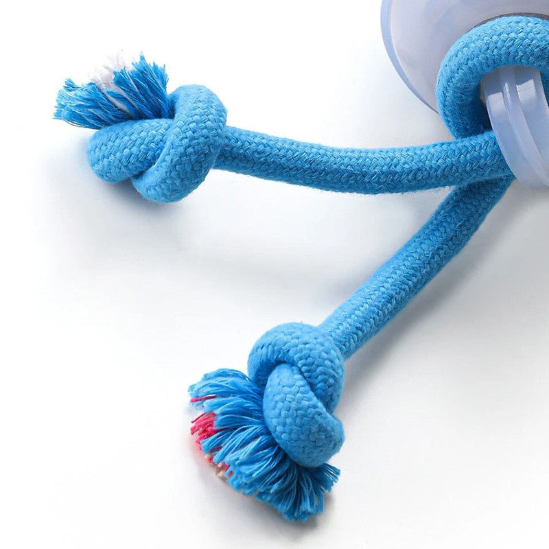 La Chase Buddy Dog Boredom Jouet stimulant Smart Pet Puppy Ball avec des ropes