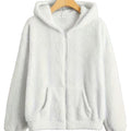 Sweat-shirt à capuche à capuche double face avec veste chaude légère zippée