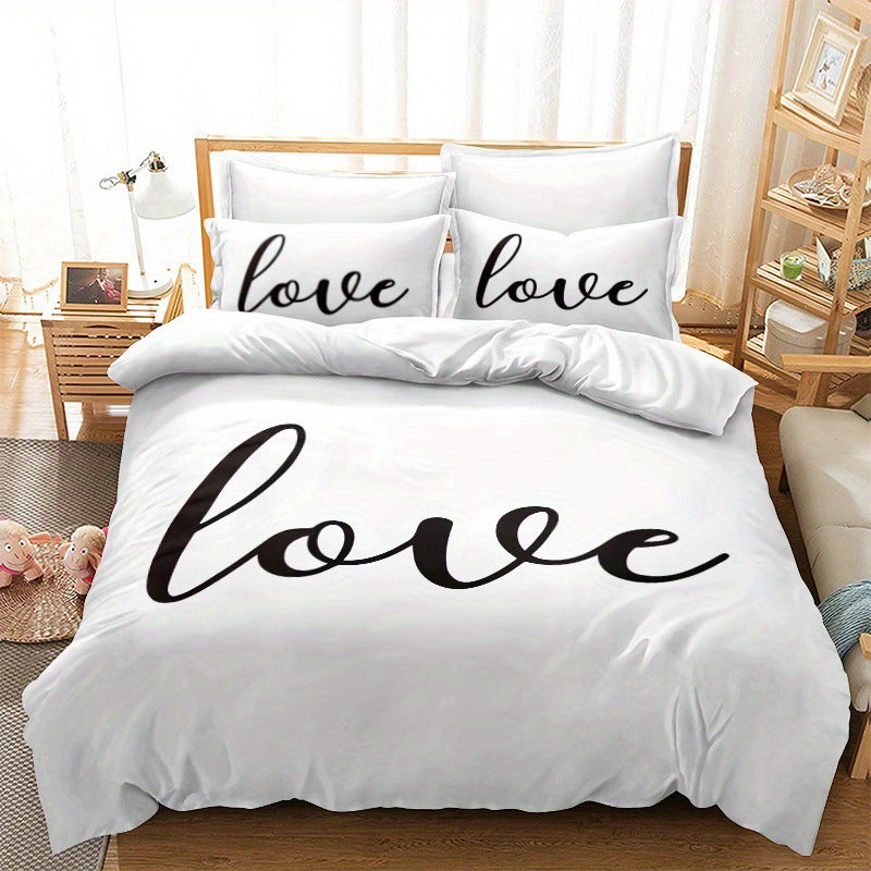 Couvercle simple de couche de courtepointe de petit coeur