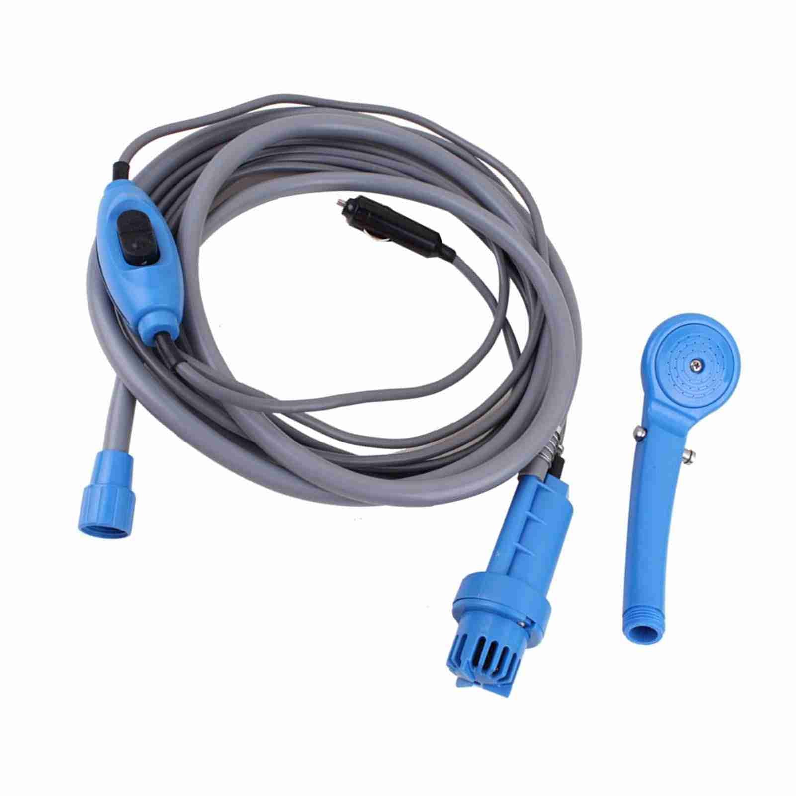 Portable Camping Douche Débit d'eau réglable Vaporisateur de douche extérieure étanche 2,5 L/min
