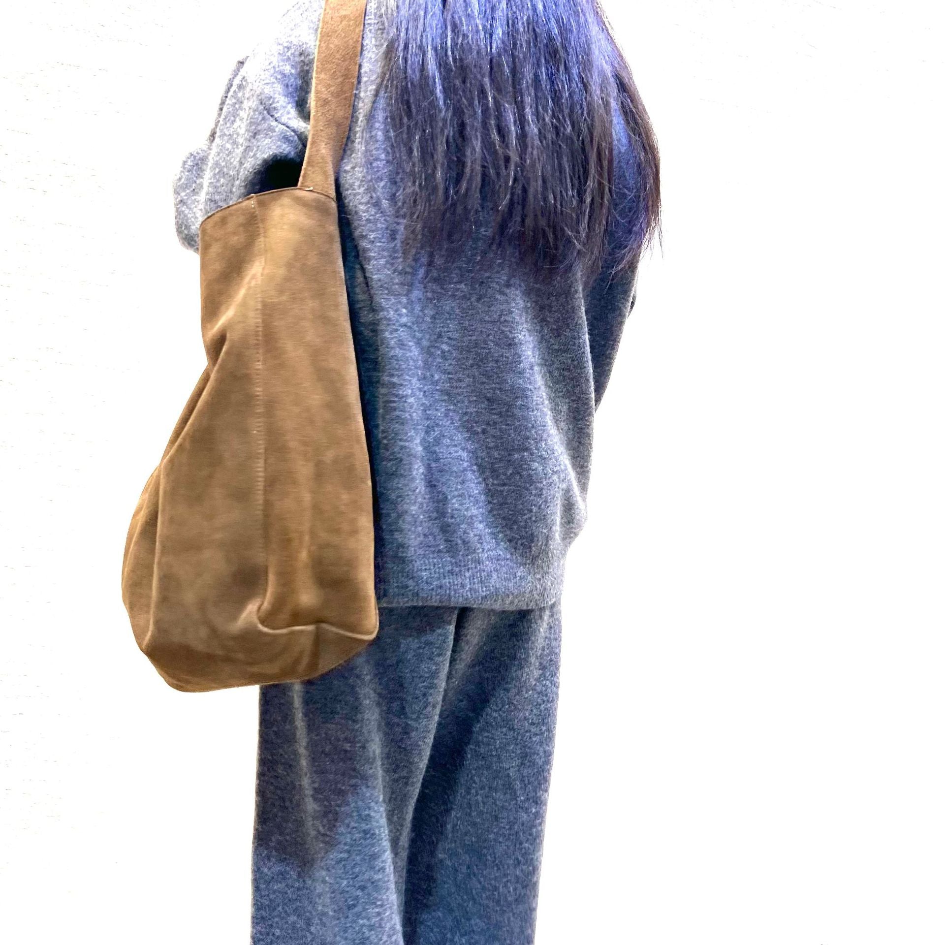 Sac d'épaule en cuir Suede pour grand véhicule