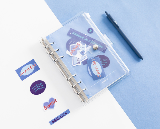 Carnet amovible transparent PVC