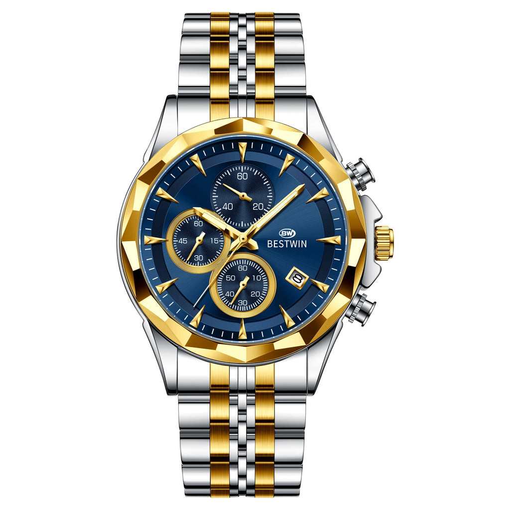 Homme Lumineux Montre personnalisée à six mains Élégante et accrocheuse