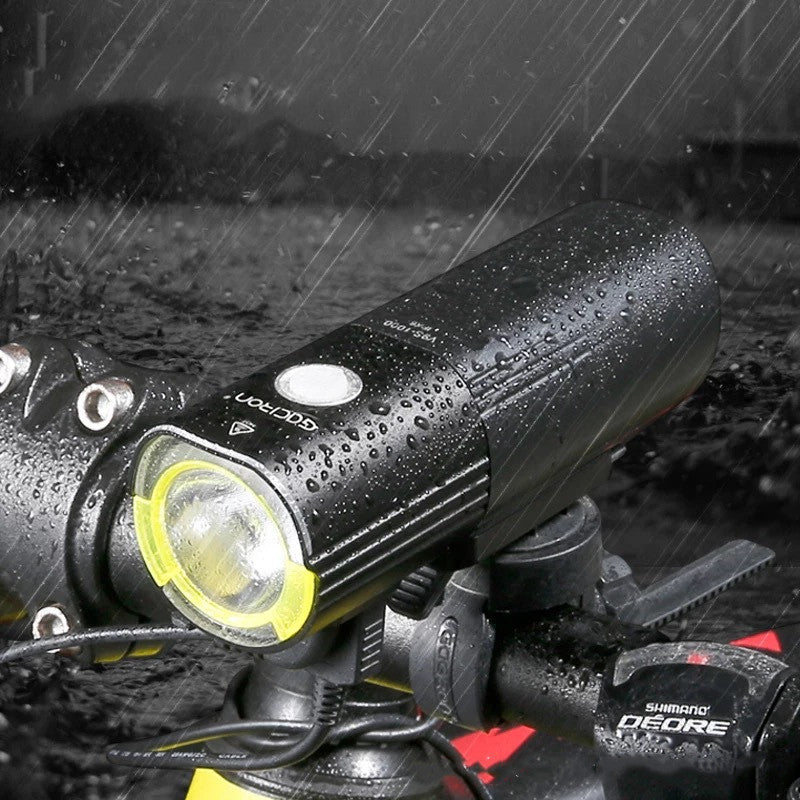 Phare de vélo imperméable 1600 Lumens Power Bank