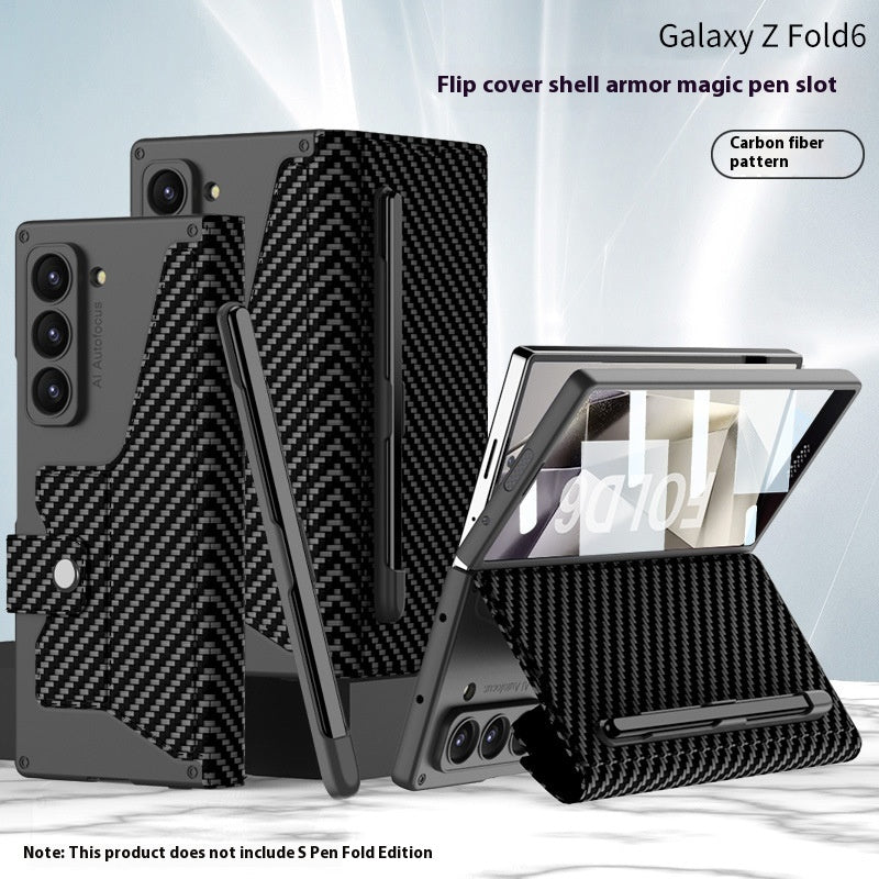 Étui de téléphone pliant ZFold6 Étui de téléphone en cuir