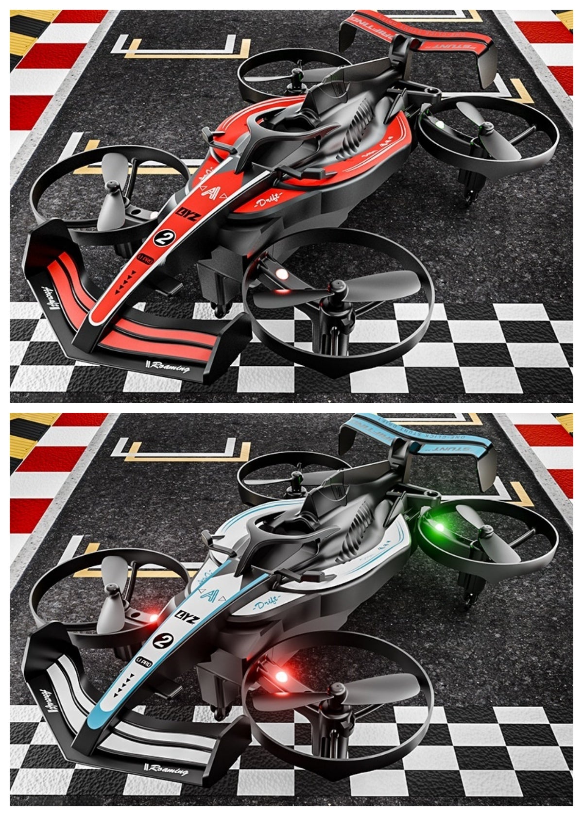 L1 24G Dual-Mode Télécommande Air-Ground Racing Car