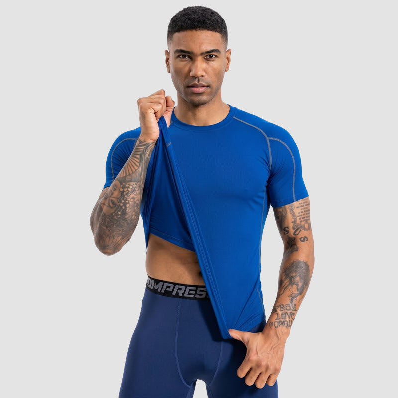 T-shirt manches courtes à manches courtes pour hommes à séchage rapide