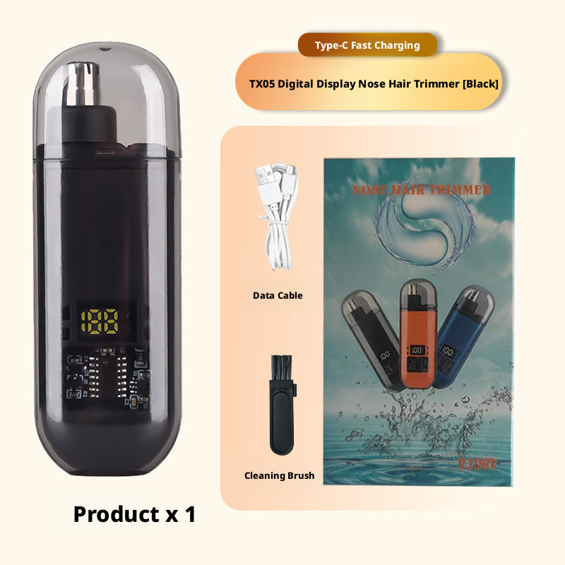 Modèle numérique 1 pièce rechargeable pour cheveux noir