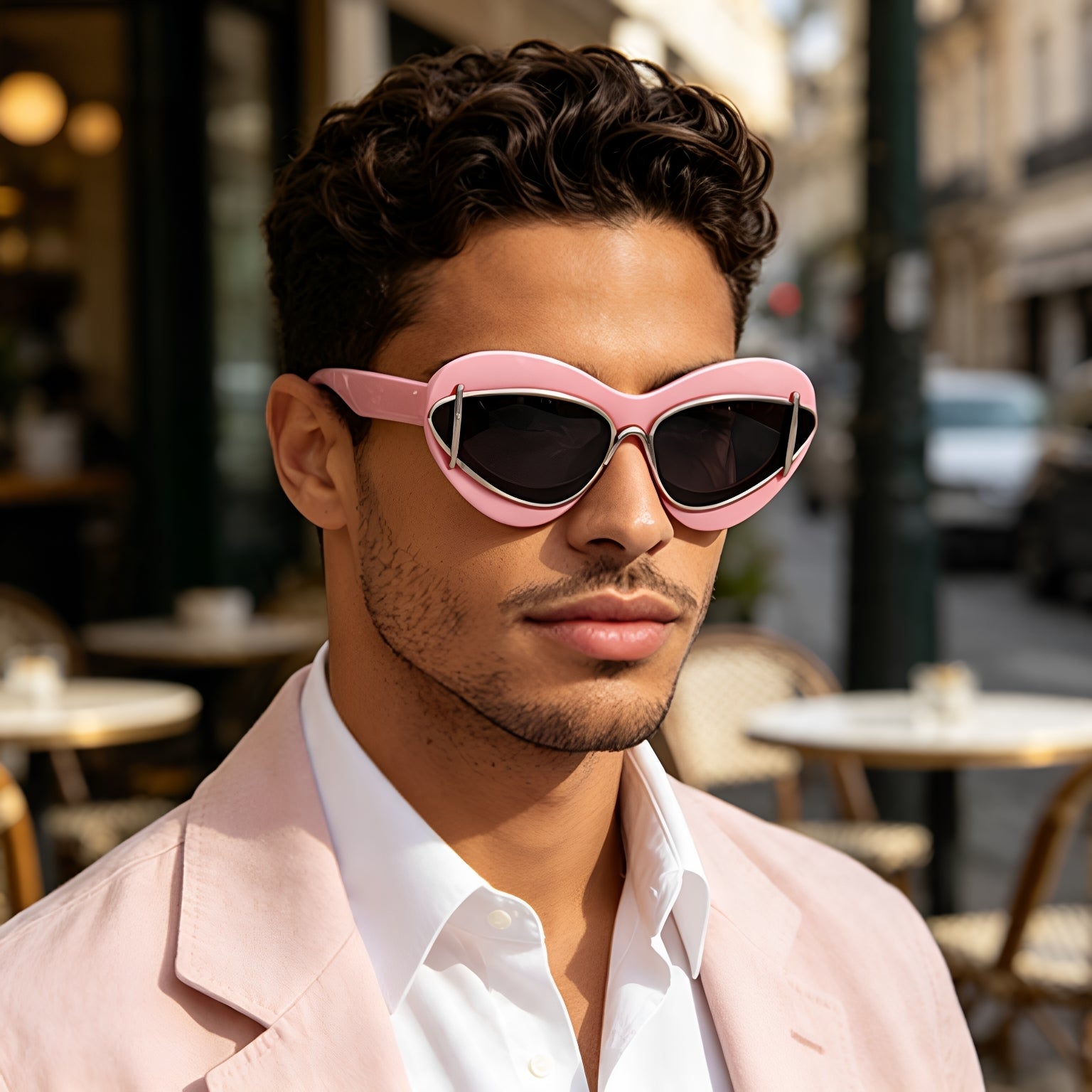 Lunettes de soleil Cat-Eye de mode européenne et américaine pour femmes conduite Internet Célébrité Même