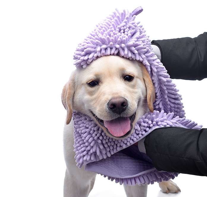 Serviette de bain pour chat de chien