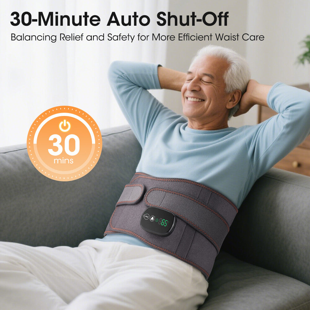 Massage électrique de la ceinture chauffante infrarouge pour soulager la douleur dans le bas du dos
