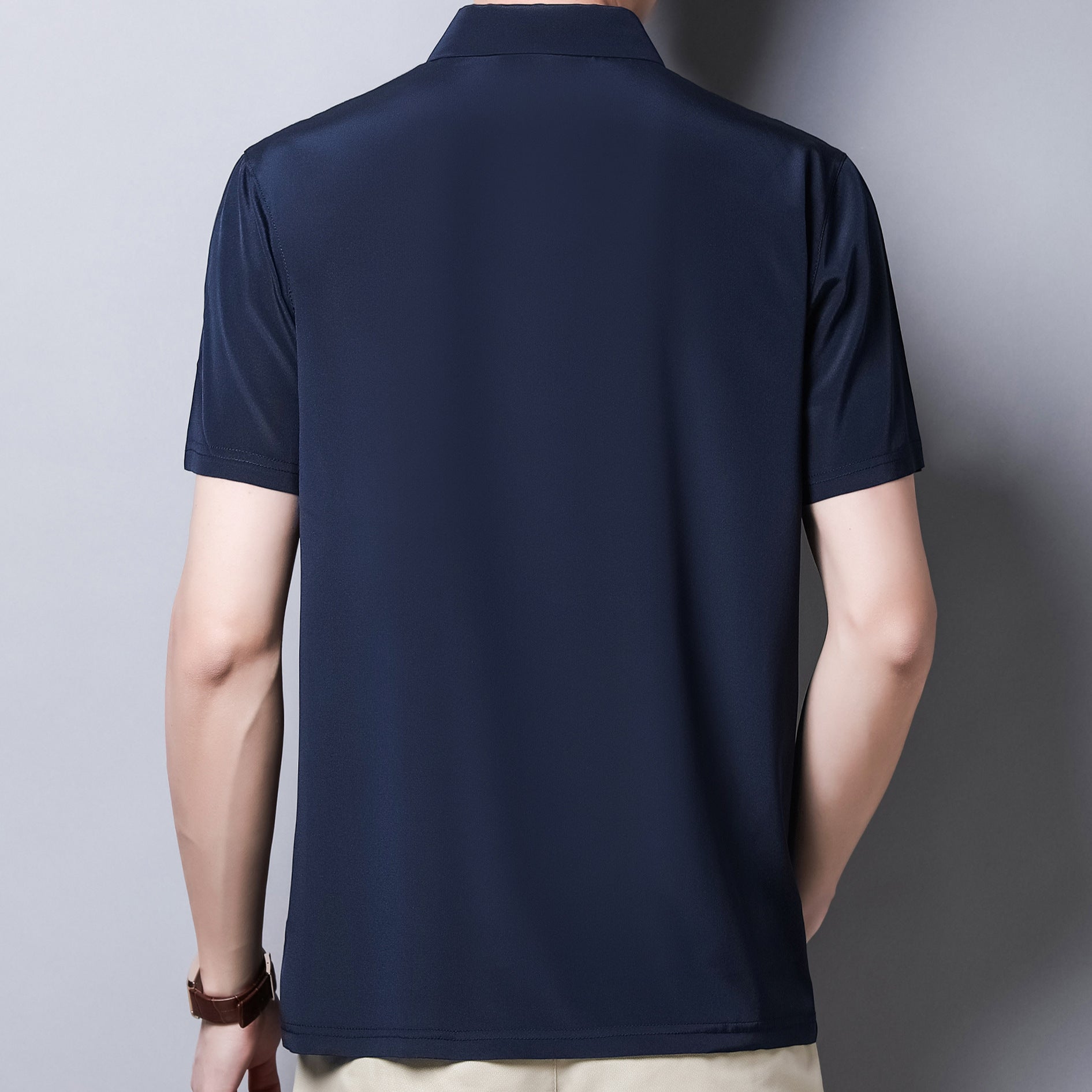 T-shirt sans couture manches courtes homme pour l'été