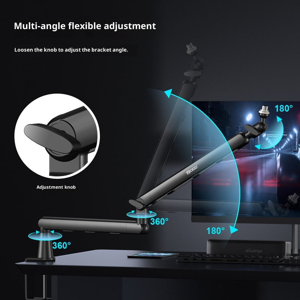 Microphone Cantilever Bracket Mobile Phone Tablet Enregistrement en direct