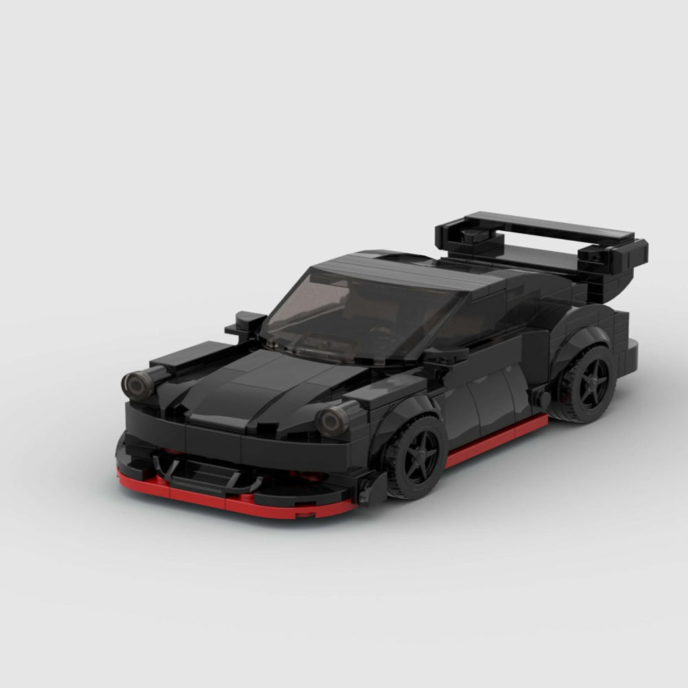 321PCS Black Widebody Sports Blocs de construction de voitures