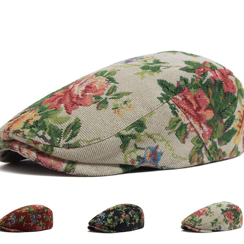 Béret Jacquard vintage pour les femmes