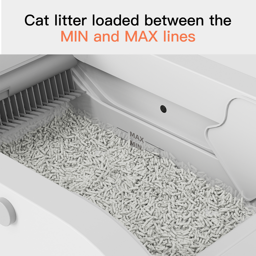 Smart Cat Litter Box Cat Litter Box Ouverture large