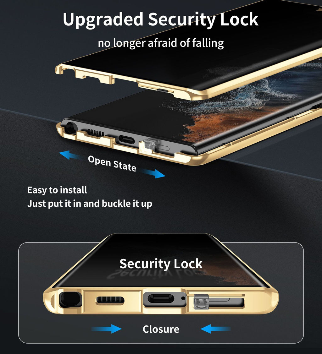 Applicable au boîtier de téléphone S23Ultra Peep-proof S23Plus Metal S22