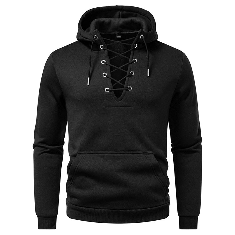 Sweat-shirt à cordes à capuche à capuchon pour homme