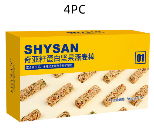 Barres de noix et d'avoine de graines de chia dans l'emballage individuel Biscuits de céréales à haute teneur en protéines