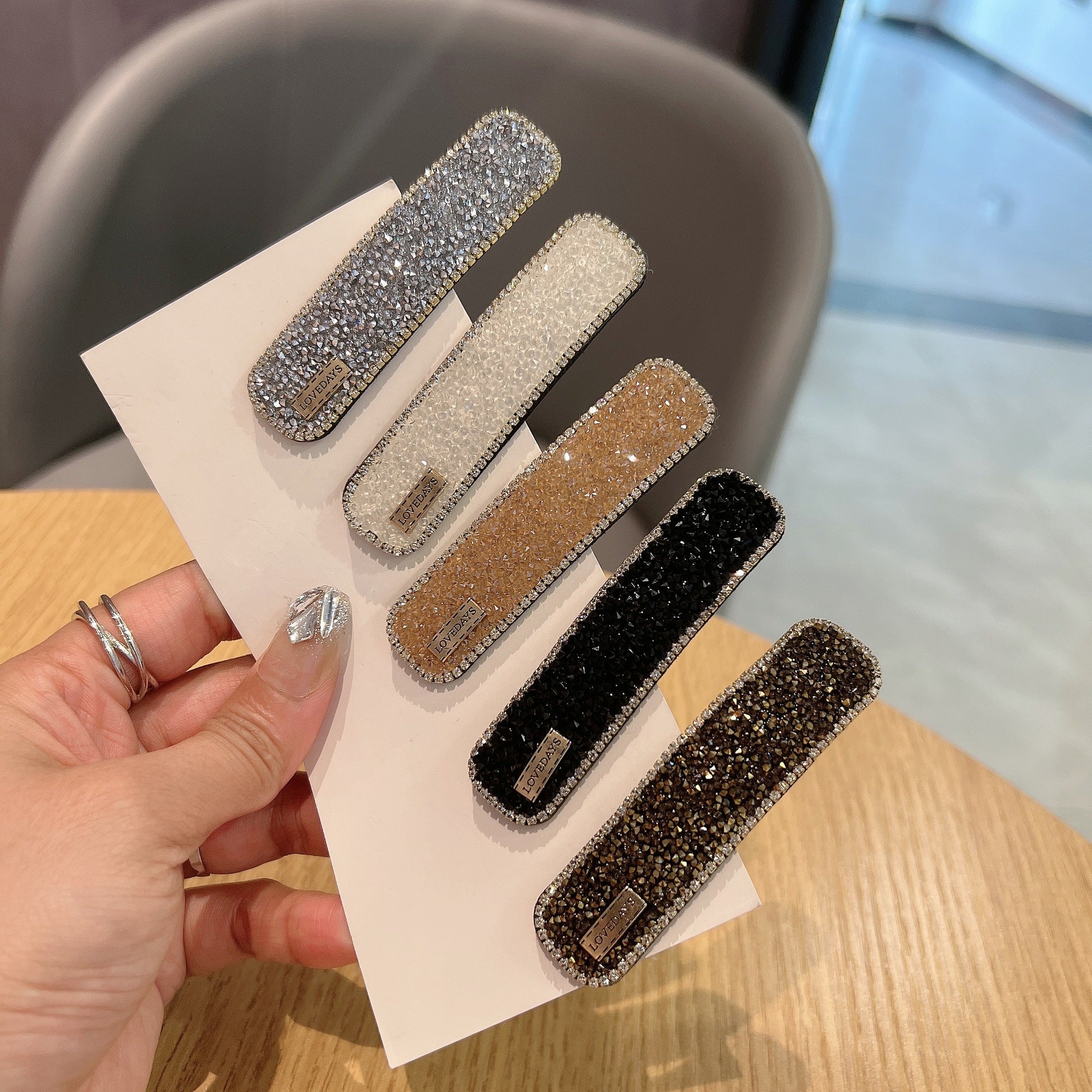 Barrettes élégantes simples polyvalentes haute sens Nouveau