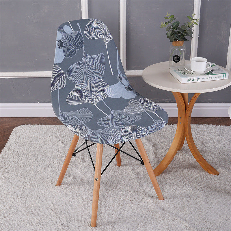 Couverture moderne de chaise en coque élastique imprimée simple