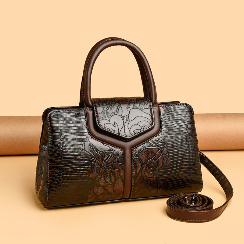 Sac à main pour femmes en cuir crocodile